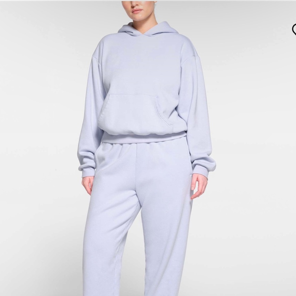 SKIMS Cotton Fleece Classic Hoodie Periwinkle
